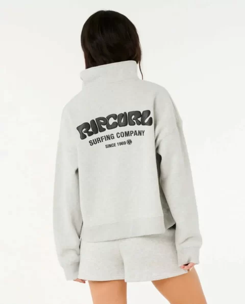 Women Surf Puff 1/4 Zip Rip Curl Hoodies & Fleece - Image 3