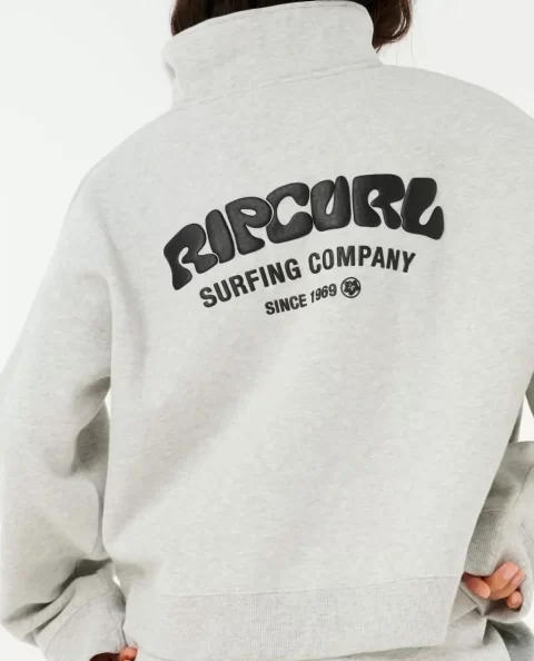 Women Surf Puff 1/4 Zip Rip Curl Hoodies & Fleece - Image 5