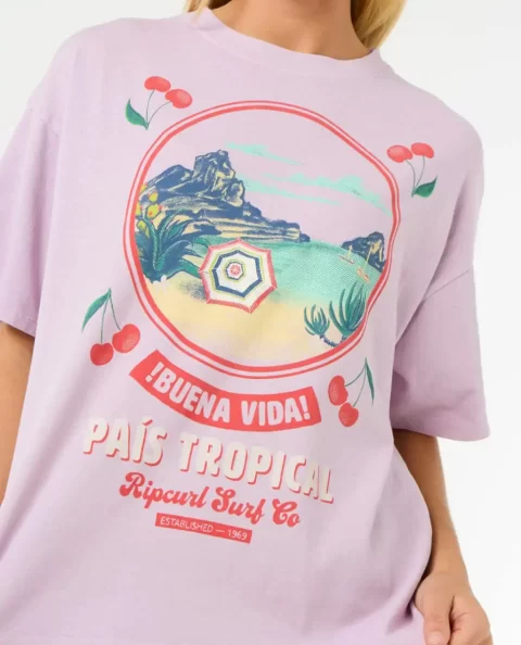 Women Tees & Tanks Rip Curl Cove Heritage Tee - Image 5