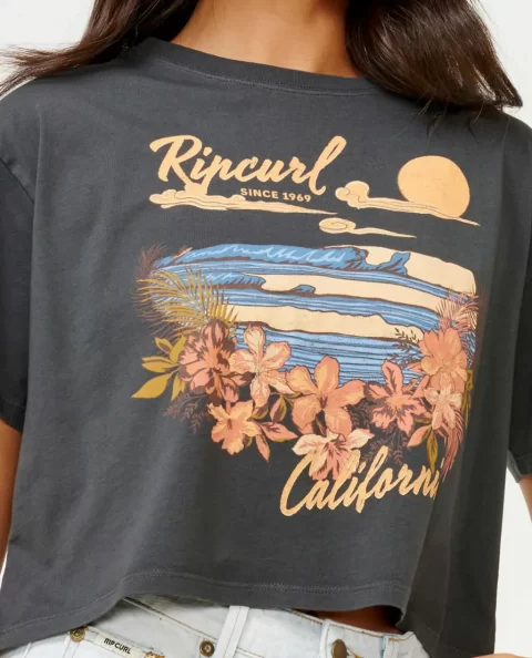 Women Tees & Tanks Wave Gliders Crop Tee Rip Curl - Image 5