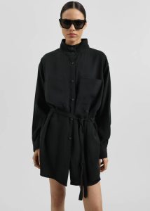 Women The Frankie Shop Black Kilure Shirt Dress - Black Dresses