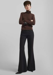 Women The Frankie Shop Black Kinsale Bootcut Pants - Black Bottoms