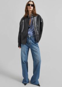 Women The Frankie Shop Black Wismar Faux Leather Jacket - Black Outerwear