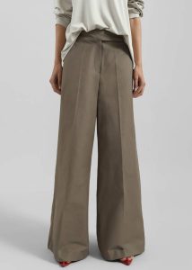 Women The Frankie Shop Bottoms Brown Sienne Flared Trousers - Brown - Image 2
