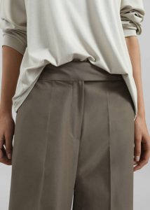 Women The Frankie Shop Bottoms Brown Sienne Flared Trousers - Brown - Image 5