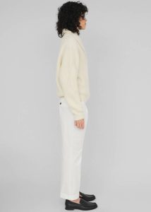 Women The Frankie Shop Bottoms White The Garment Avelino Straight Pants - Cream - Image 4