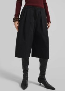 Women The Frankie Shop Cedar Bermuda Shorts - Black Black Bottoms - Image 3