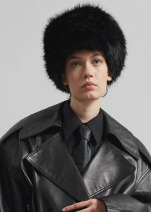 Women The Frankie Shop Headwear Black Umea Faux Fur Hat - Black - Image 4
