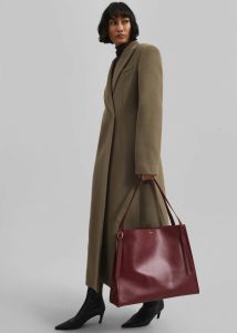 Women The Frankie Shop Melva Long Coat - Taupe Beige Outerwear - Image 5