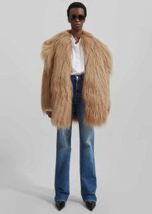 Women The Frankie Shop Miley Faux Fur Jacket - Camel Outerwear Beige