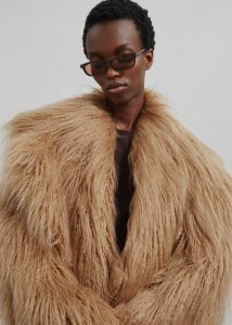 Women The Frankie Shop Miley Faux Fur Jacket - Camel Outerwear Beige - Image 3