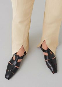 Women The Frankie Shop Vagabond Wioletta Sandals - Black Black Flats - Image 2