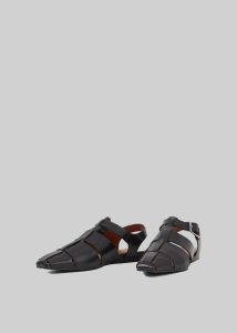 Women The Frankie Shop Vagabond Wioletta Sandals - Black Black Flats - Image 5