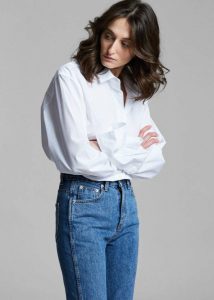 Women The Frankie Shop White Dusky Classic Oversized Shirt - White Tops