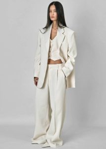Women The Frankie Shop White Indio Pants - Off White Bottoms - Image 3