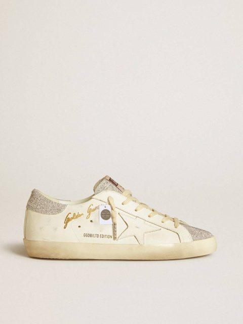 Women White Super-Star Women’s Super-Star Ltd In White Leather With Swarovski Micro-Crystal Inserts Golden Goose