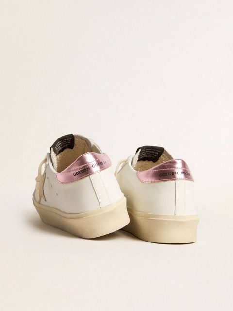 Women White Women's Hi Star Ltd With Pearl Suede Star And Metallic Leather Heel Tab Hi Star Golden Goose - Image 4