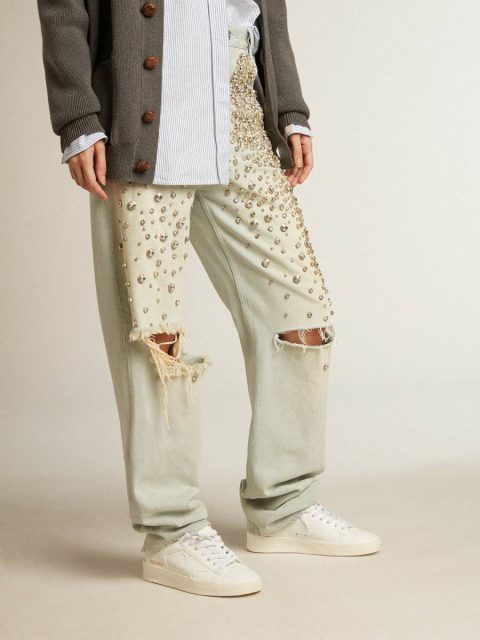 Women Women’s Bio-Based Stardan With White Star And Heel Tab Stardan Golden Goose - Image 3