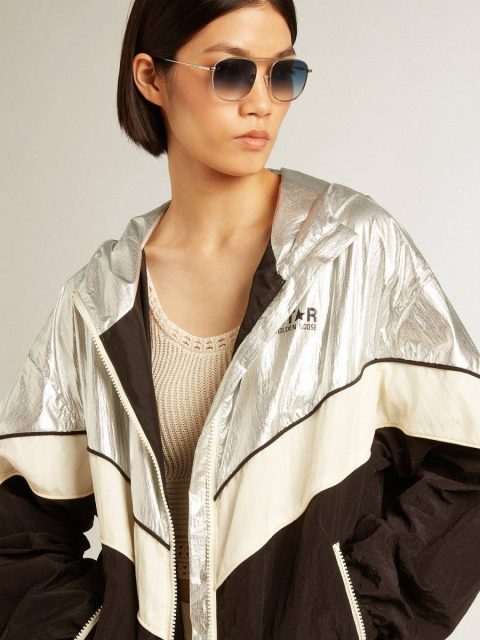 Women Women's Ecru-Colored Gilet Golden Goose Ecru T-Shirts & Tops - Image 5