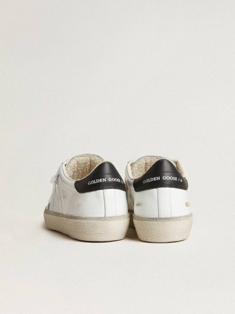 Women Women's Soul Star In White Leather With Black Leather Heel Tab Golden Goose Ggdb Classics - Image 4