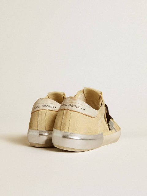 Women Women's Super-Star Ltd In Suede With Glitter Star And Leather Heel Tab Super-Star Golden Goose - Image 4