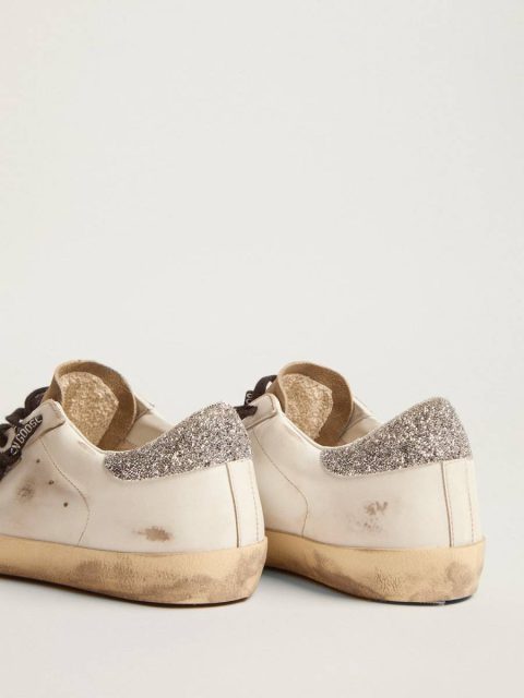 Women Women's Super-Star Ltd With Leopard Print And Swarovski Crystal Star Golden Goose White Super-Star - Image 5