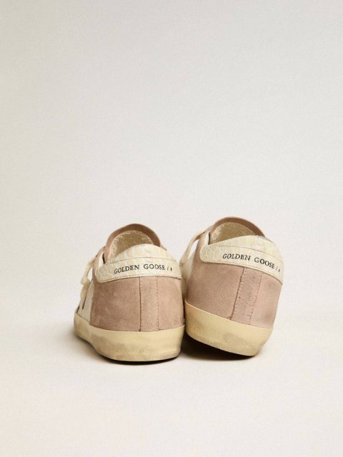 Women Women’s Super-Star Sneakers In Pink Suede With Silver Metallic Leather Star Golden Goose Super-Star - Image 4