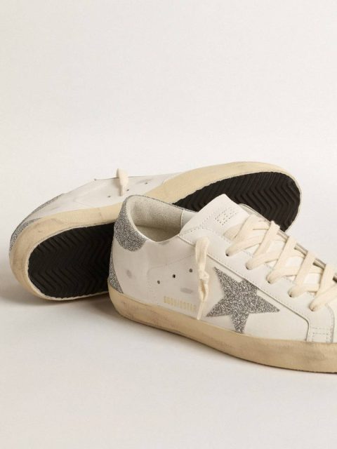 Women Women’s Super-Star With Silver Swarovski Crystal Star And Heel Tab White Golden Goose Super-Star - Image 4