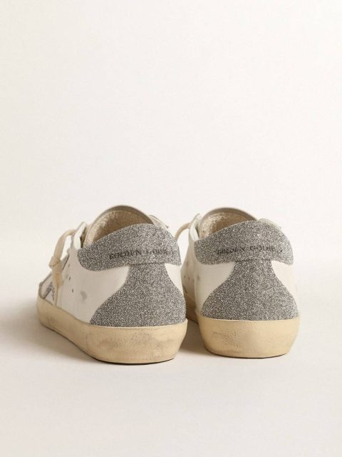 Women Women’s Super-Star With Silver Swarovski Crystal Star And Heel Tab White Golden Goose Super-Star - Image 5