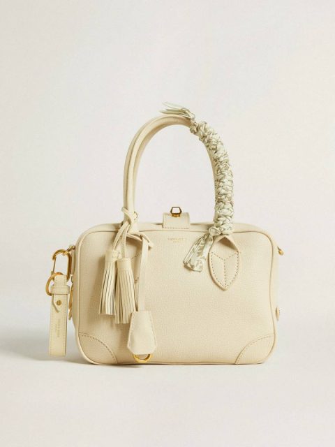 Women Worn White Golden Goose Bag Accessories Worn White Keyring - Image 4
