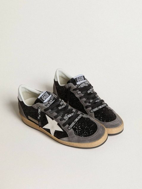 Women's Ball Star In Glitter With Leather Star And Metallic Leather Heel Tab Women Golden Goose Ball Star - Image 2