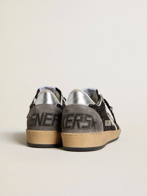 Women's Ball Star In Glitter With Leather Star And Metallic Leather Heel Tab Women Golden Goose Ball Star - Image 5