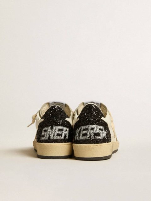 Women’s Ball Star Ltd In Nappa And Suede With Glitter Star And Black Heel Tab Ball Star Golden Goose Women - Image 5
