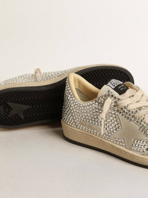 Women’s Ball Star Ltd With Swarovski Crystals And Gray Suede Star Golden Goose Women Ball Star - Image 4
