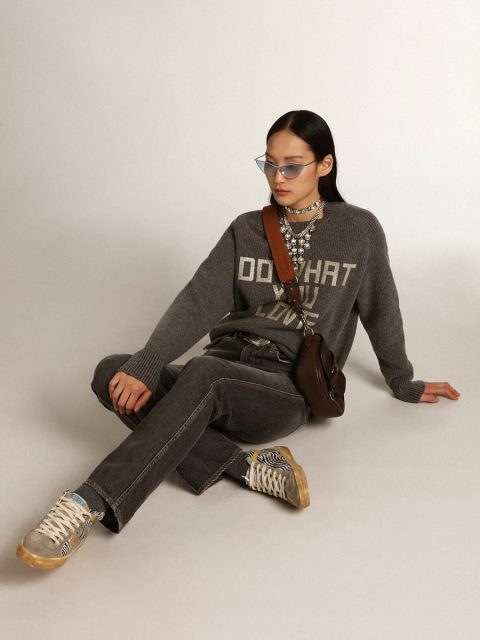 Women's Belt In Black Leather With Silver Decorations Belts Golden Goose Black Women - Image 5
