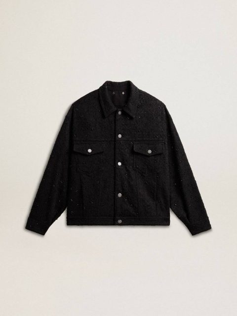 Women’s Black Denim Jacket With Embroidery Black Golden Goose Coats & Jackets Women