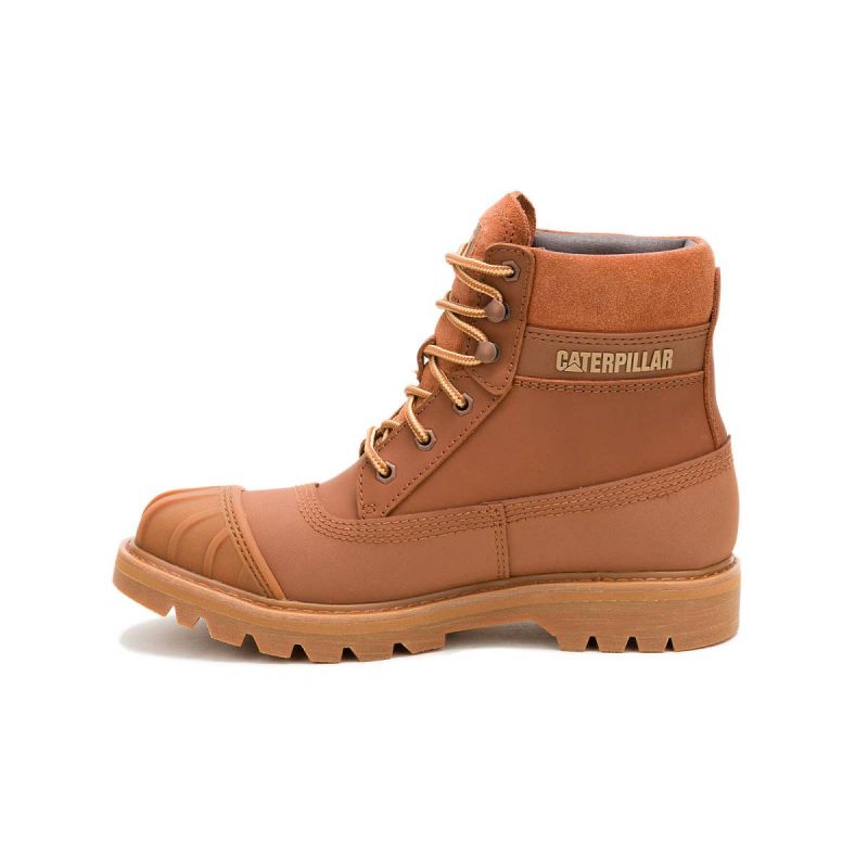 Women's Colorado Waterproof Galosh Boots Cat Women Leather Brown - Image 4