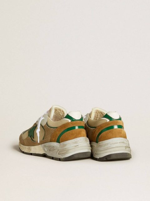 Women’s Dad-Star Lab In Nylon With Green Leather Star And Suede Inserts Golden Goose Women Dad-Star - Image 4