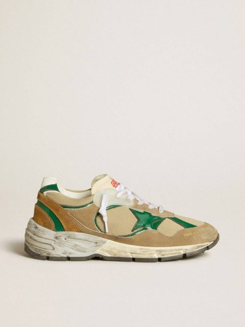 Women’s Dad-Star Lab In Nylon With Green Leather Star And Suede Inserts Golden Goose Women Dad-Star