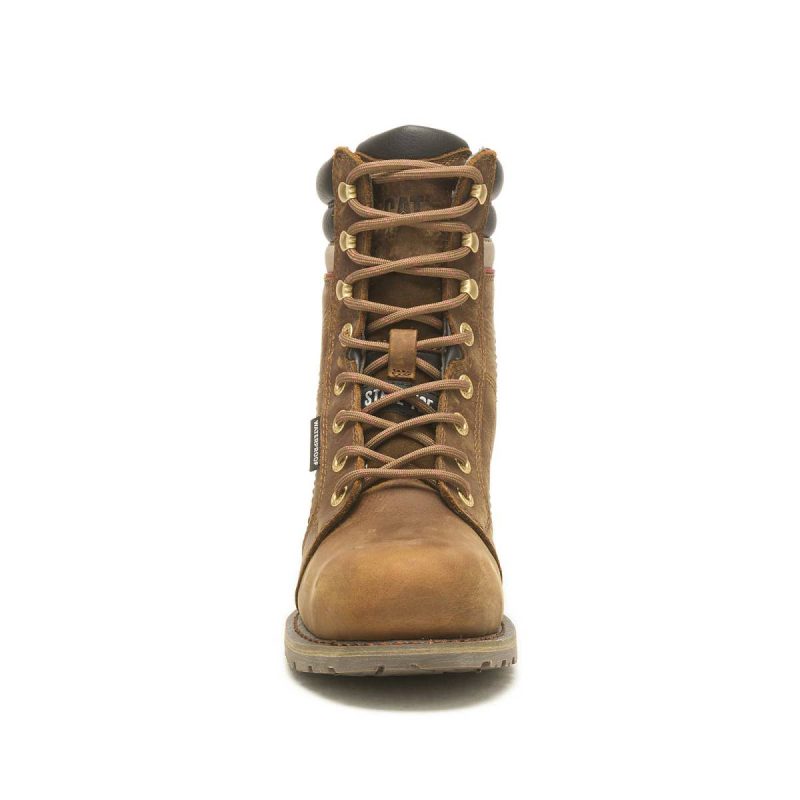 Women's Echo Waterproof Steel Toe Work Boot Pyramid Women Boots Cat - Image 3