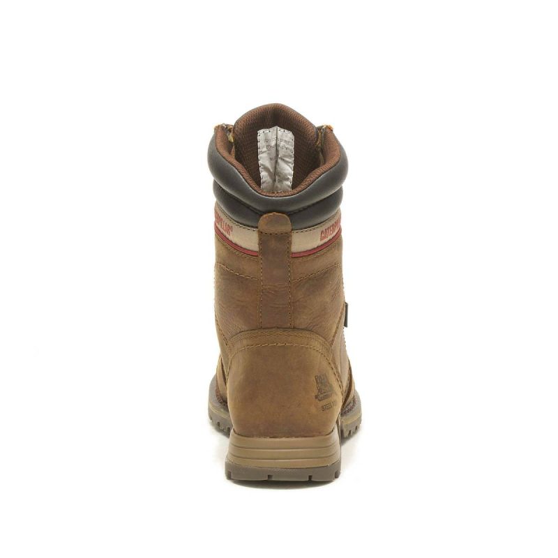 Women's Echo Waterproof Steel Toe Work Boot Pyramid Women Boots Cat - Image 5
