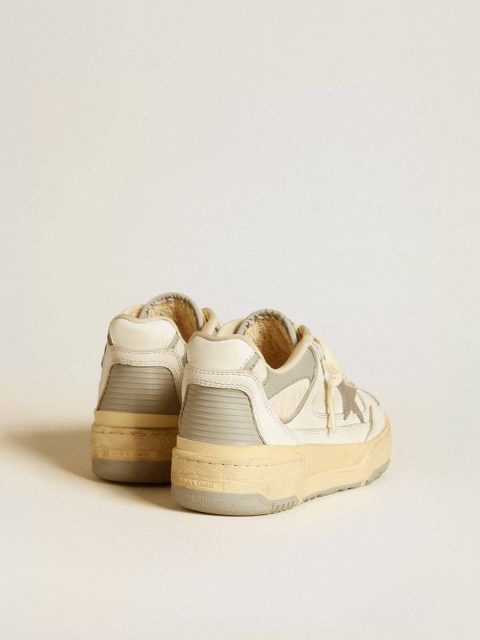 Women’s Forty2 With Grey Star And White Leather Heel Tab Forty2 Women Golden Goose - Image 5