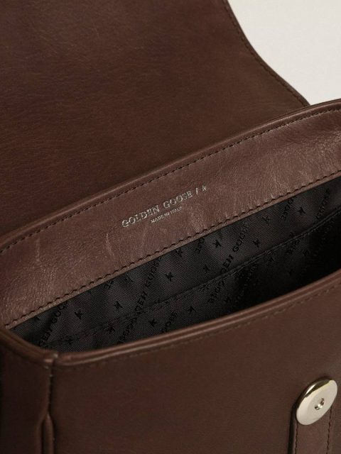 Women's Francis Bag Small In Dark Brown Leather Dark Brown Crossbody Bags Golden Goose Women - Image 4
