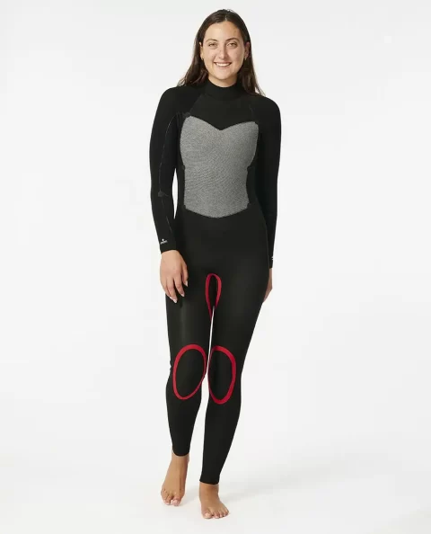 Women's Omega 4/3 Back Zip Fullsuit Wetsuit Women Rip Curl Fullsuits - Image 4
