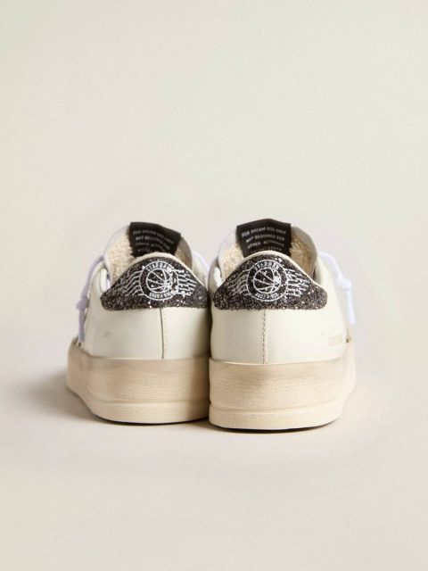Women’s Stardan With Gold Star And Glitter Heel Tab Stardan Women Golden Goose White - Image 4