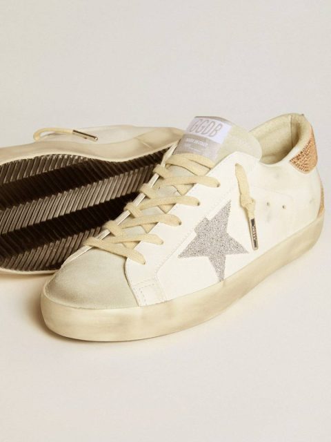 Women’s Super-Star In Leather With Swarovski Crystal Star And Heel Tab Women Golden Goose White Super-Star - Image 3