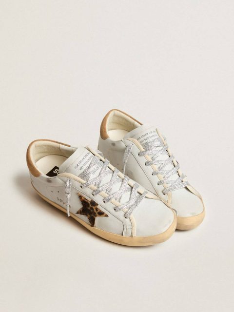 Women's Super-Star In Nappa Leather With Pony Skin Star And Suede Heel Tab Super-Star Golden Goose Women - Image 2