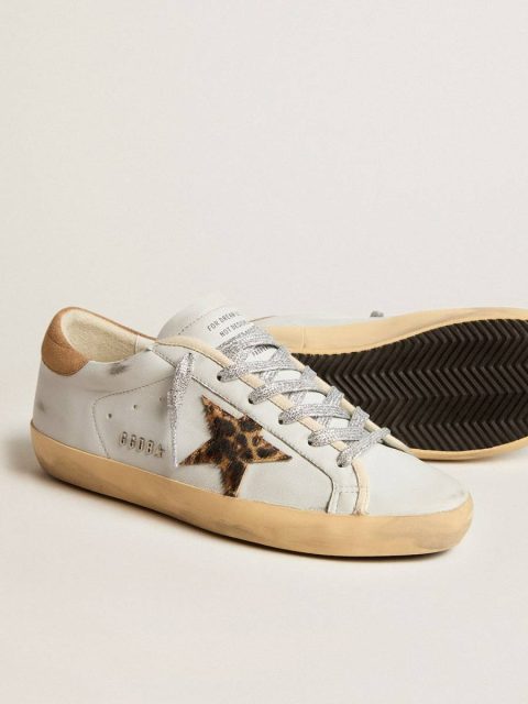 Women's Super-Star In Nappa Leather With Pony Skin Star And Suede Heel Tab Super-Star Golden Goose Women - Image 3
