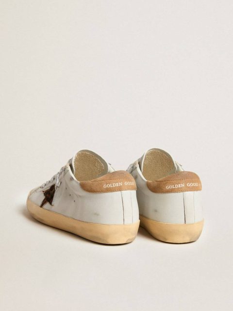 Women's Super-Star In Nappa Leather With Pony Skin Star And Suede Heel Tab Super-Star Golden Goose Women - Image 4