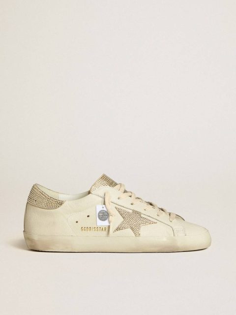 Women’s Super-Star In Nappa Leather With Swarovski Crystal Star And Heel Tab Super-Star Golden Goose Women